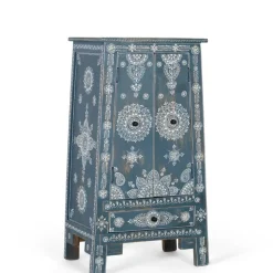 Kommode in Blau mit weißer Bemalung - Fleet