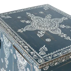 Kommode in Blau mit weißer Bemalung - Fleet