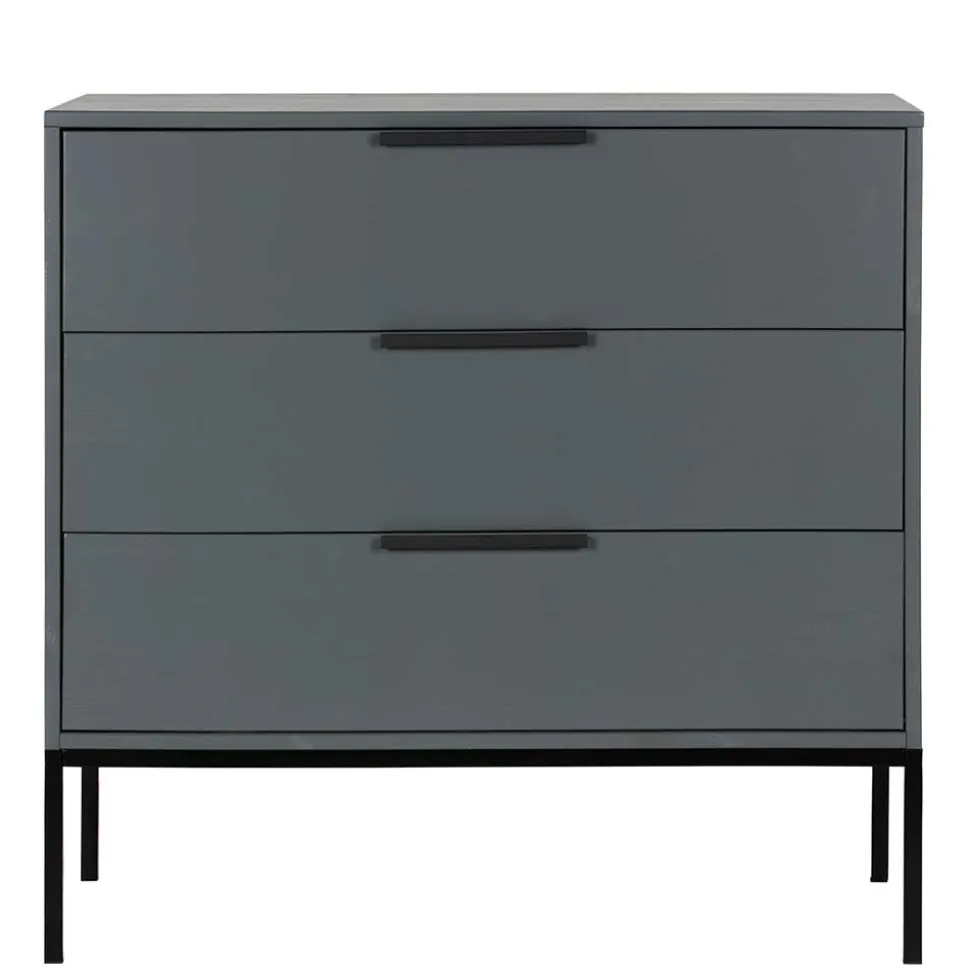 Kommode in Grau & Schwarz - Brazoly