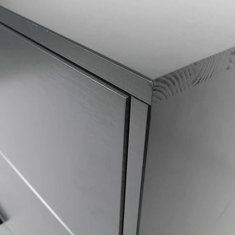 Kommode in Grau & Schwarz - Brazoly