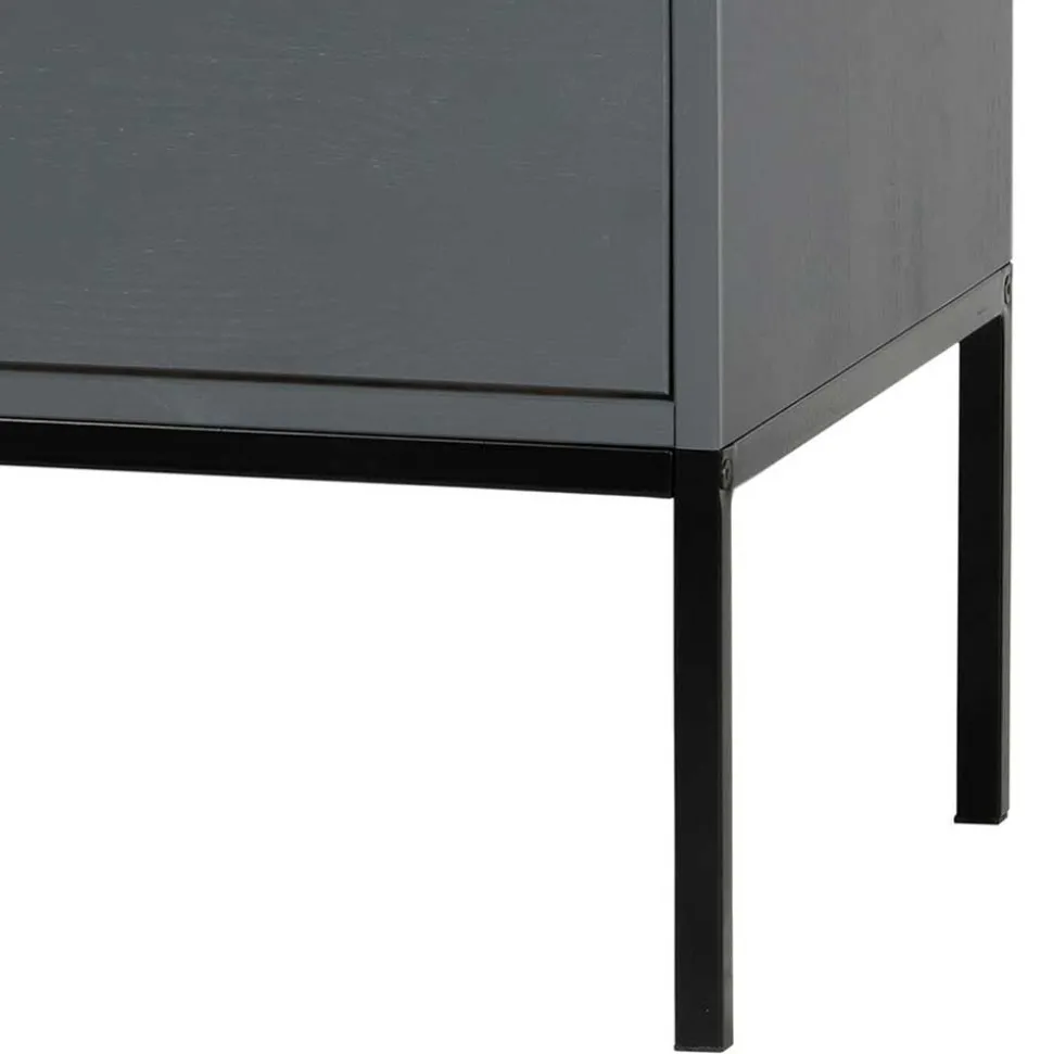 Kommode in Grau & Schwarz - Brazoly