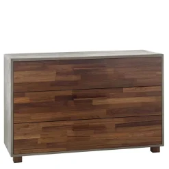 Kommode in Nussbaum und Beton Optik - Giolia