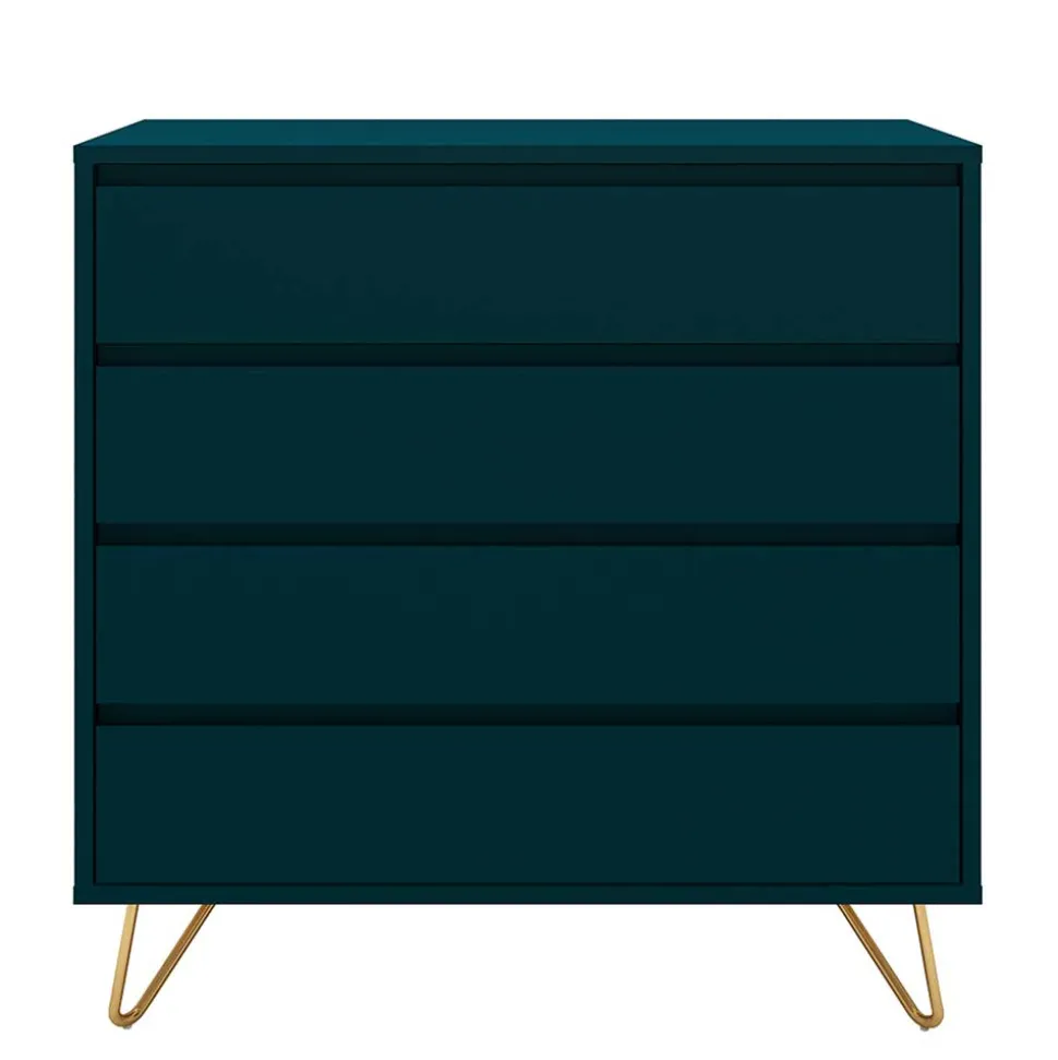 Kommode in Petrol mit kurzen Hairpin Legs - Clamps