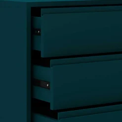 Kommode in Petrol mit kurzen Hairpin Legs - Clamps