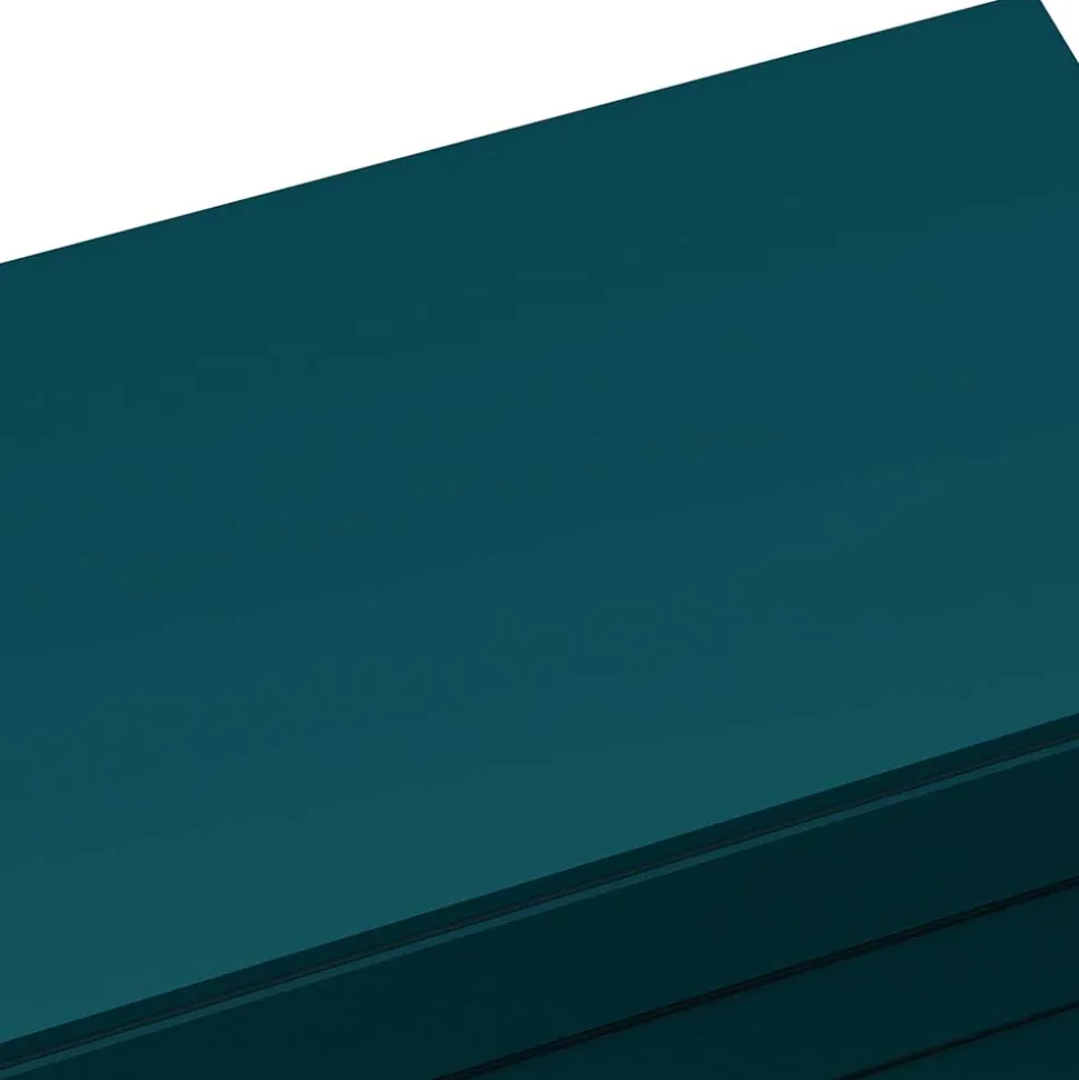 Kommode in Petrol mit kurzen Hairpin Legs - Clamps