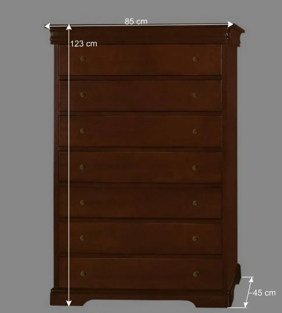 Kommode mit acht Schubladen 85x123x45 cm - Lemerzi