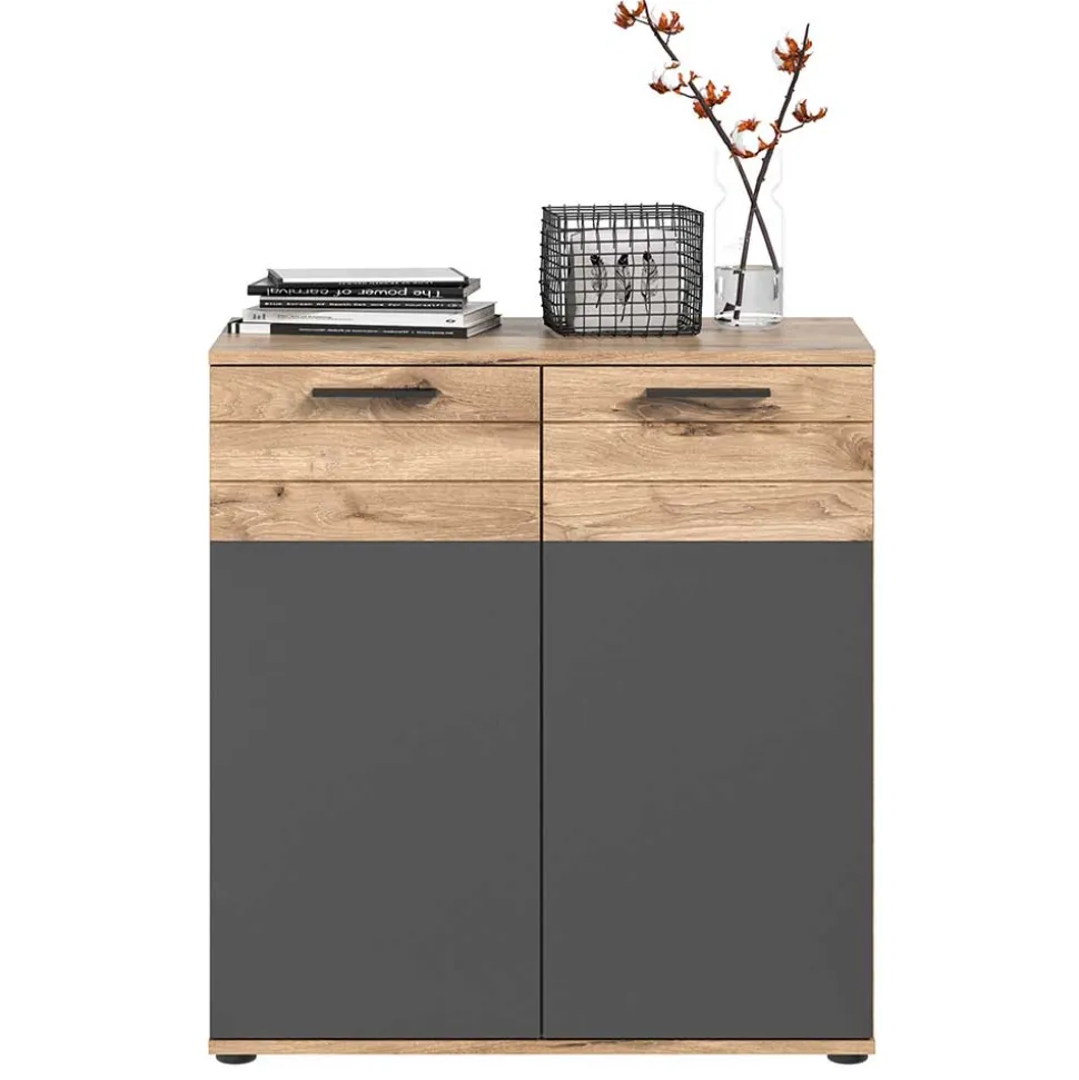 Kommode mit Doppeltür 80x87x40 cm - Lucios