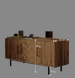 Kommode mit drei Türen im Skandi Design - Kerfa