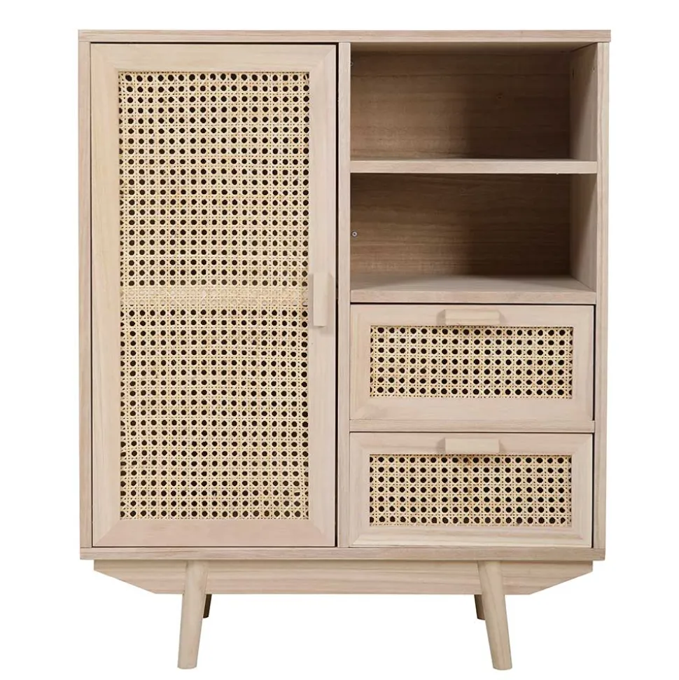 Kommode mit Füllungen aus Wiener Geflecht - Oncinasa