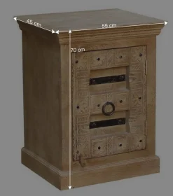 Kommode mit Tür 55x70x45 cm - Abid