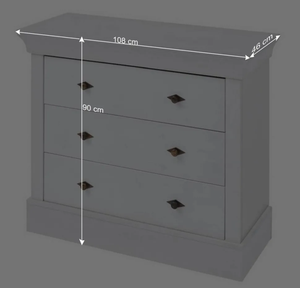 Kommode oder Wickelkommode Landhaus - Satumare