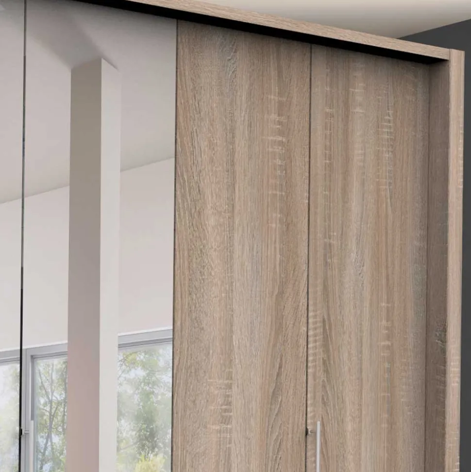 Kompakt Kleiderschrank mit Spiegel mittig - Zayun