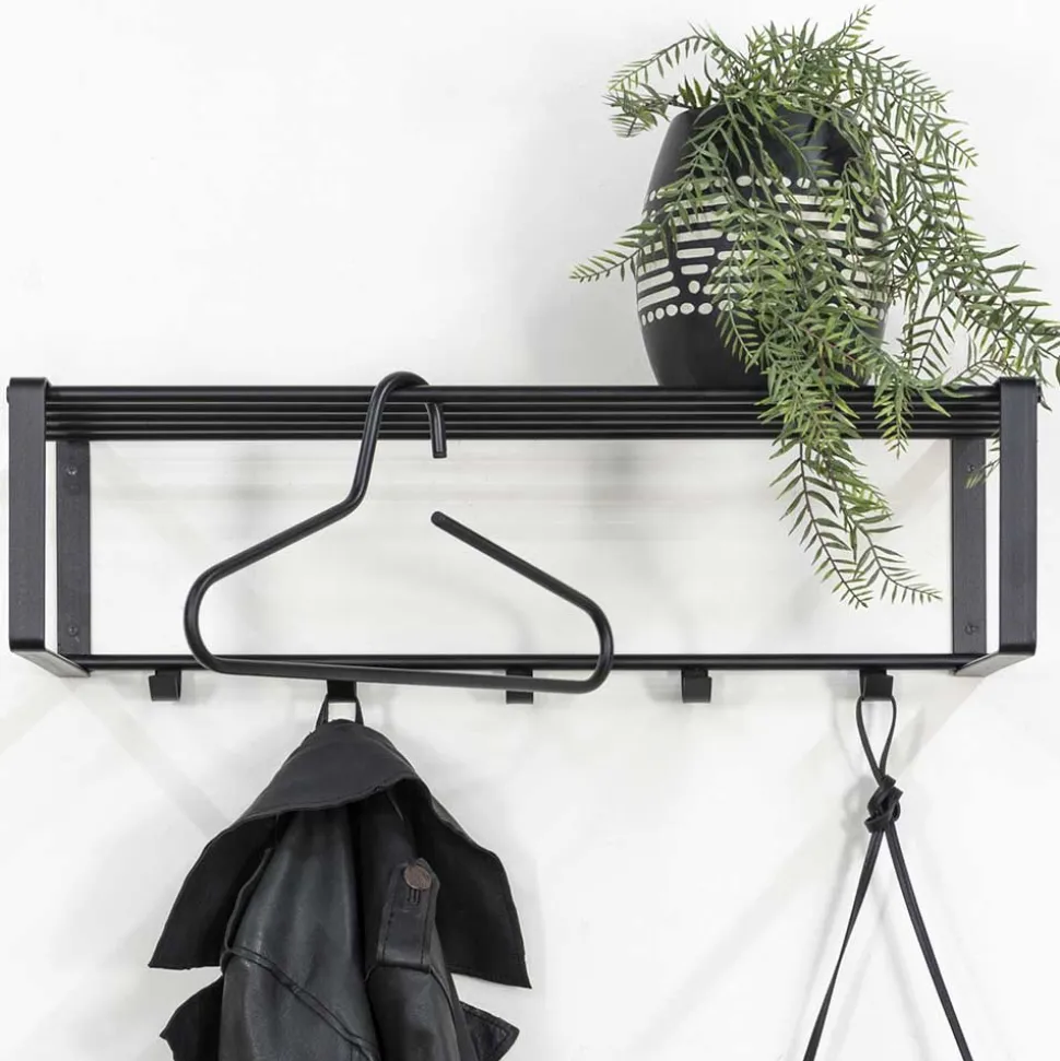 Kompakte Industry Garderobe in Schwarz - Satroni