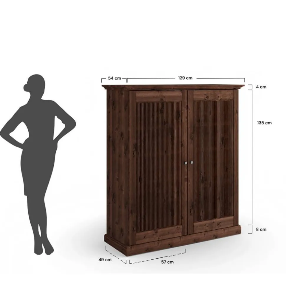 Kompakter Kleiderschrank im Modern-Country-Style - Nauizia