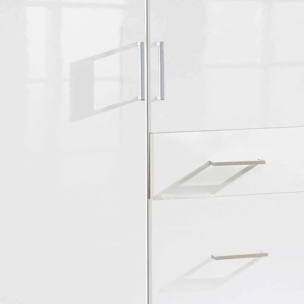 Kompakter Kleiderschrank in Weiß - Venture