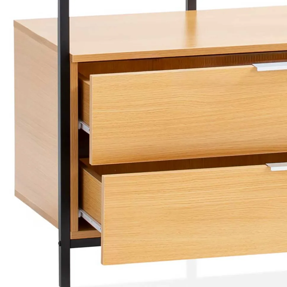 Kompaktgarderobe mit zwei Schubladen - Jannick