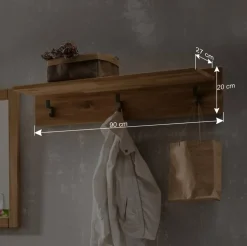 Komplett Flureinrichtung aus Holz - Teano (fünfteilig)