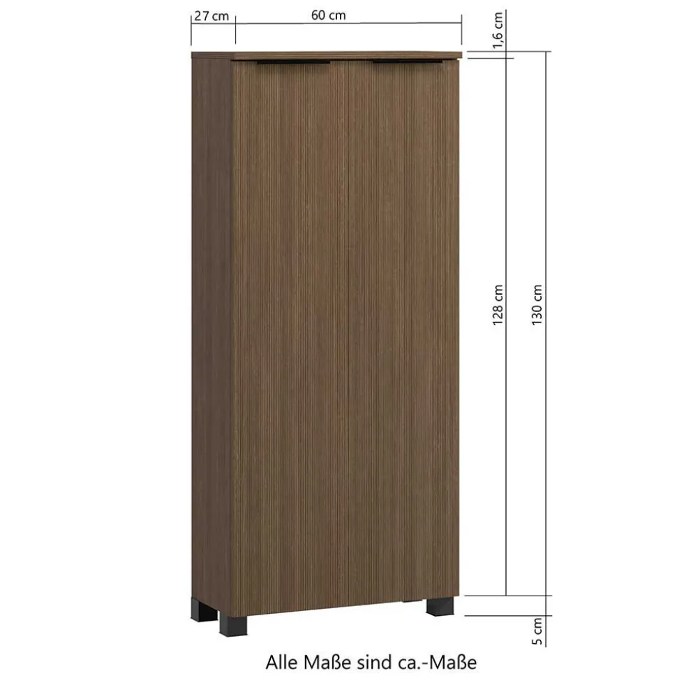 Komplett-Badmöbel-Set in Eiche dunkel - Ucaida (vierteilig)