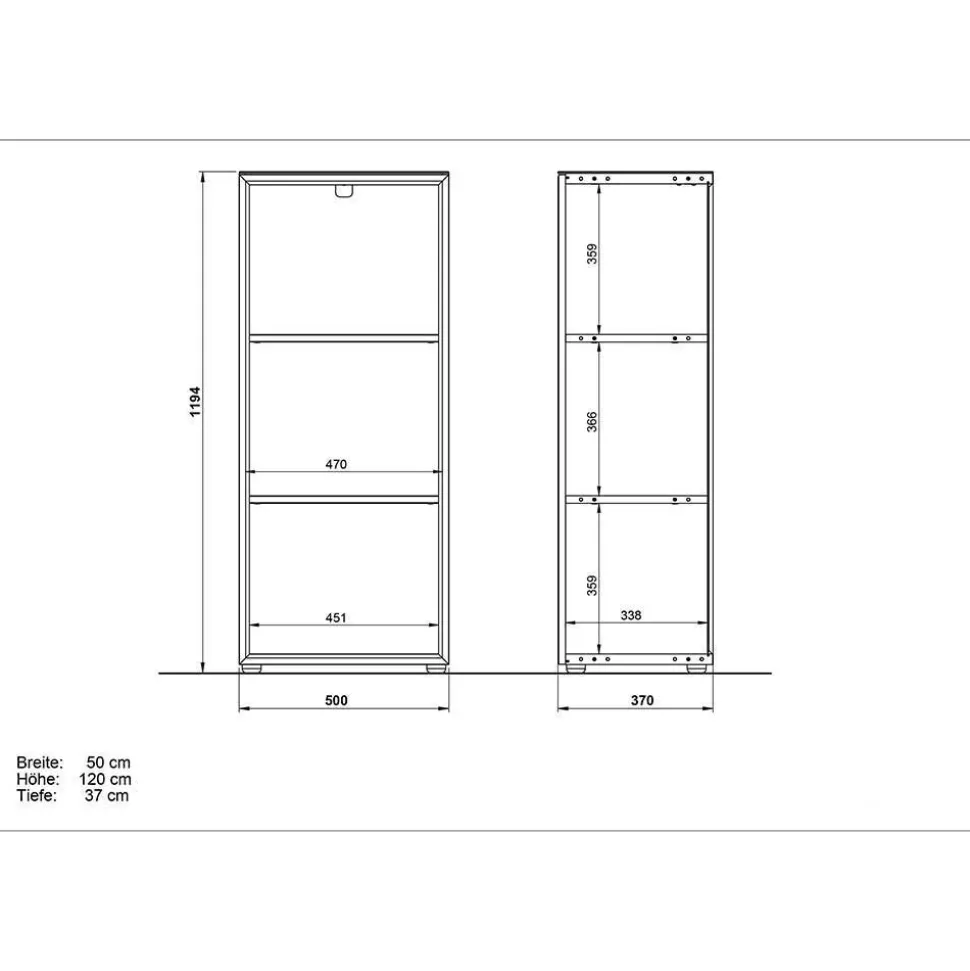 Komplette Büro Einrichtung in Weiß - Fidania (fünfteilig)