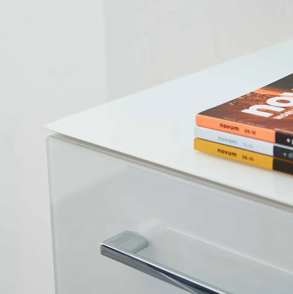 Komplette Büro Einrichtung in Weiß - Fidania (fünfteilig)