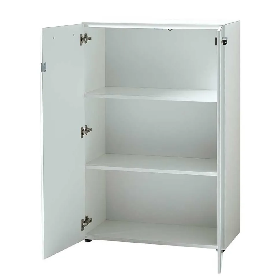 Komplette Büro Einrichtung in Weiß - Fidania (fünfteilig)