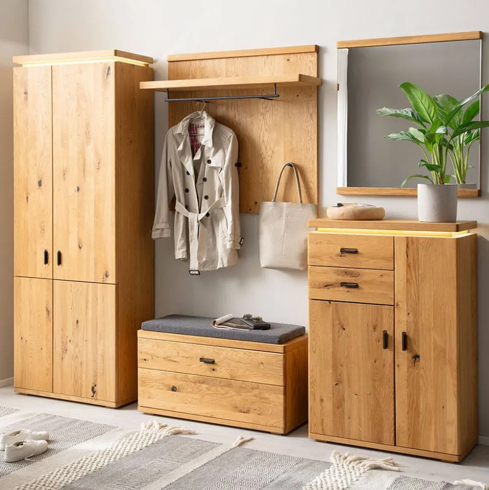 Komplette Flureinrichtung teilmassiv - Robats (fünfteilig)