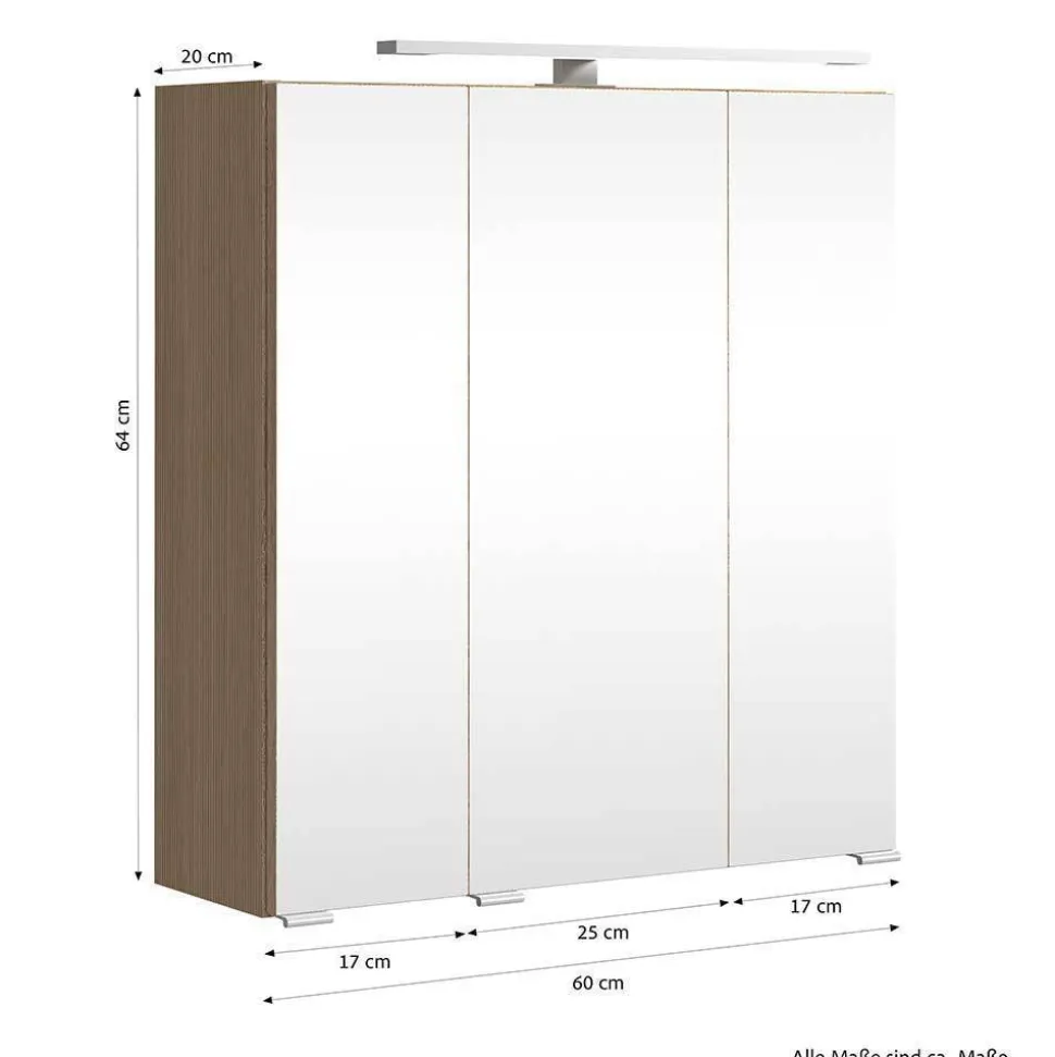 Kompletteinrichtung Badmöbel Set - Leitha (fünfteilig)