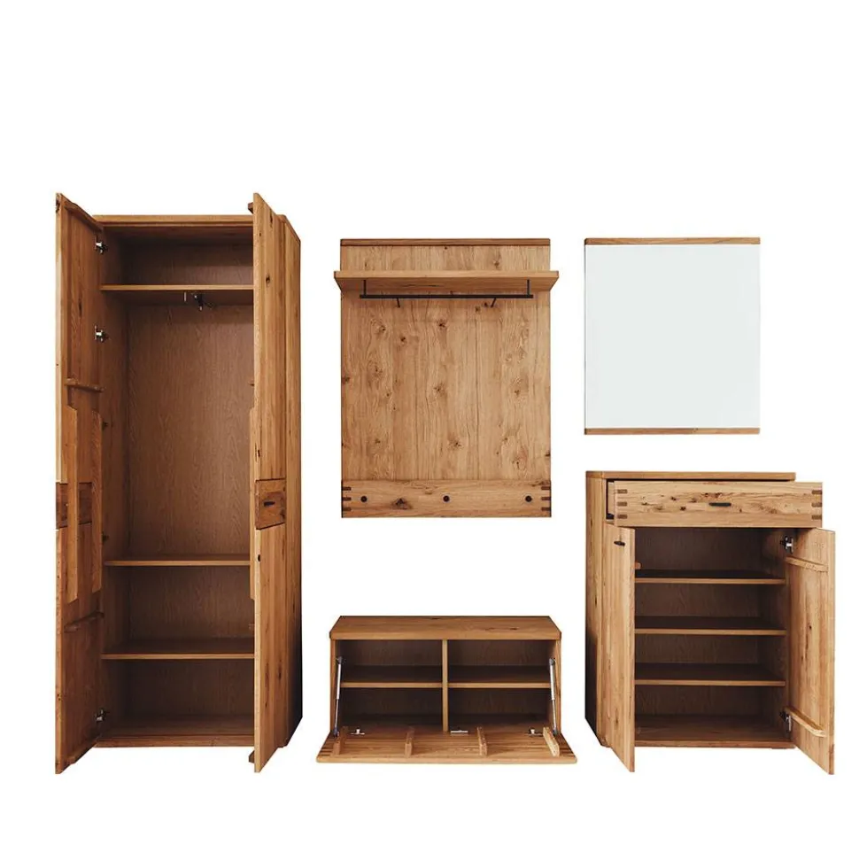 Kompletteinrichtung Diele in Wildeiche - Manaus (fünfteilig)