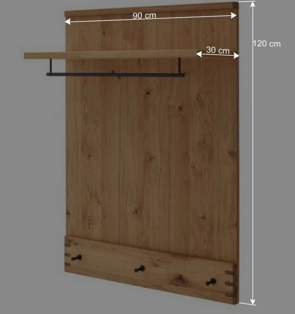 Kompletteinrichtung Diele in Wildeiche - Manaus (fünfteilig)