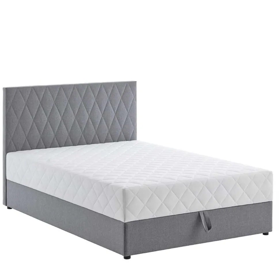 Komplettes Polsterbett H2 mit Stauraum - Enda