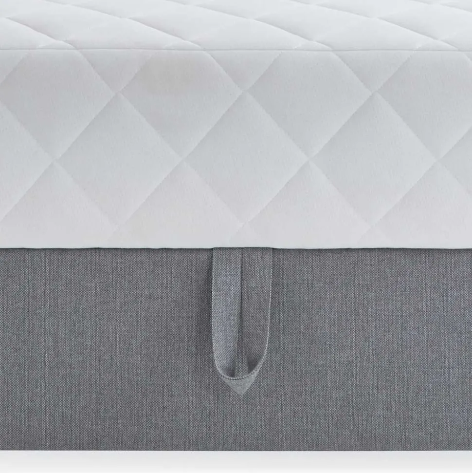 Komplettes Polsterbett H2 mit Stauraum - Enda