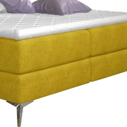 Komplettes Polsterbett in Currygelb - Seventy