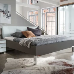 Komplettschlafzimmer mit LED Beleuchtung - Geraldine (vierteilig)