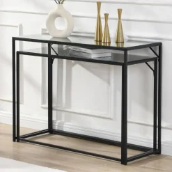 Konsolentisch Duo in Schwarz - Panfreda (zweiteilig)