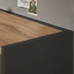 Konsolentisch in Anthrazit und Wildeiche Dekor - Ahilav