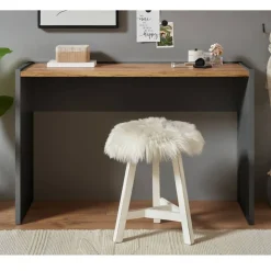 Konsolentisch in Anthrazit und Wildeiche Dekor - Ahilav