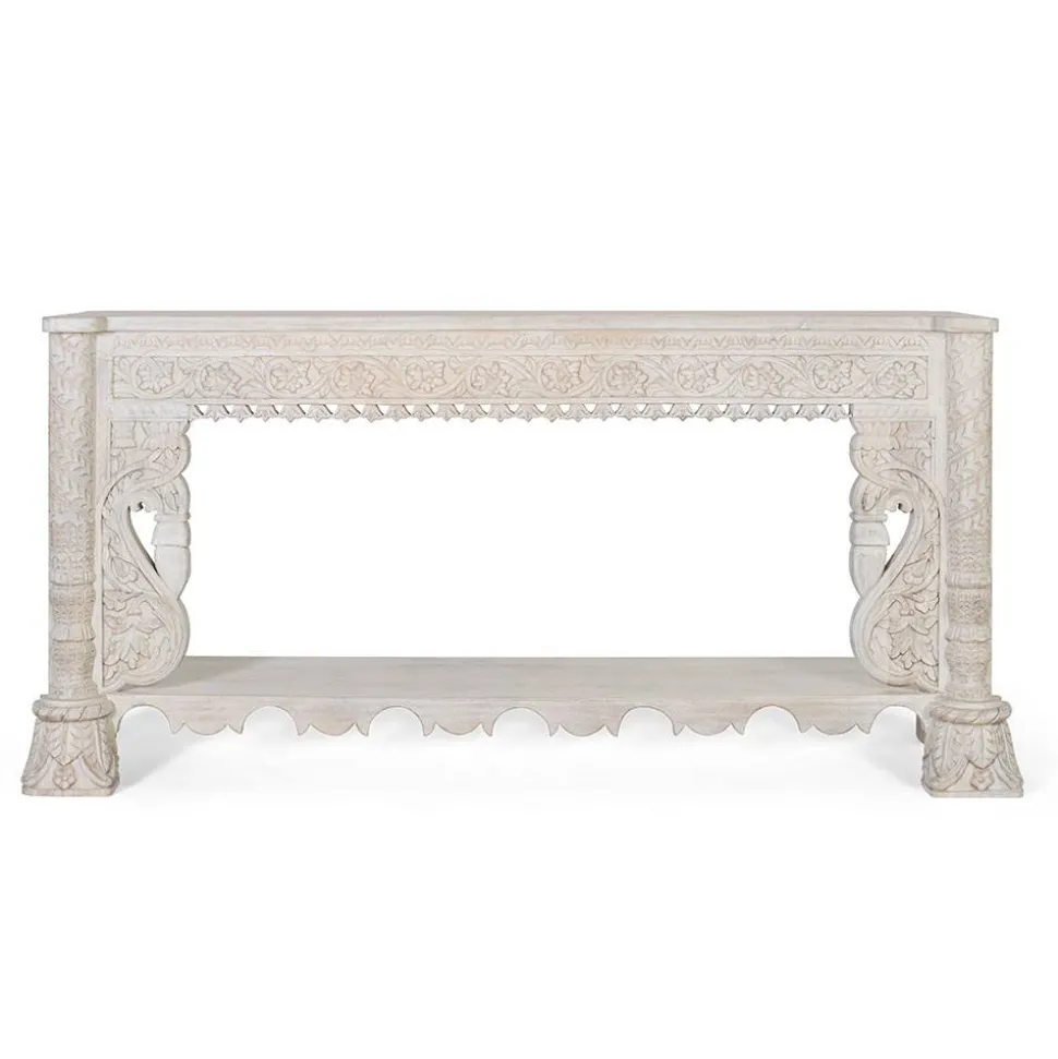 Konsolentisch in Mangoholz White Wash - Syrec