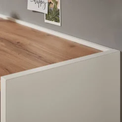 Konsolentisch in Weiß und Wildeiche Dekor - Nonessia