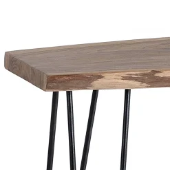 Konsolentisch mit Baumkante Holzplatte Akazie - Cornelys