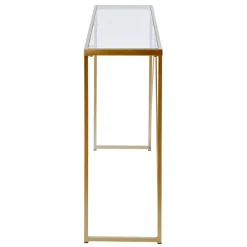 Konsolentisch mit Glasplatte und Bügelgestell - Area