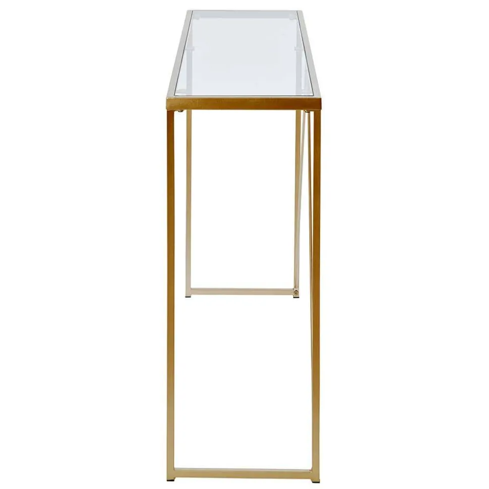 Konsolentisch mit Glasplatte und Bügelgestell - Area