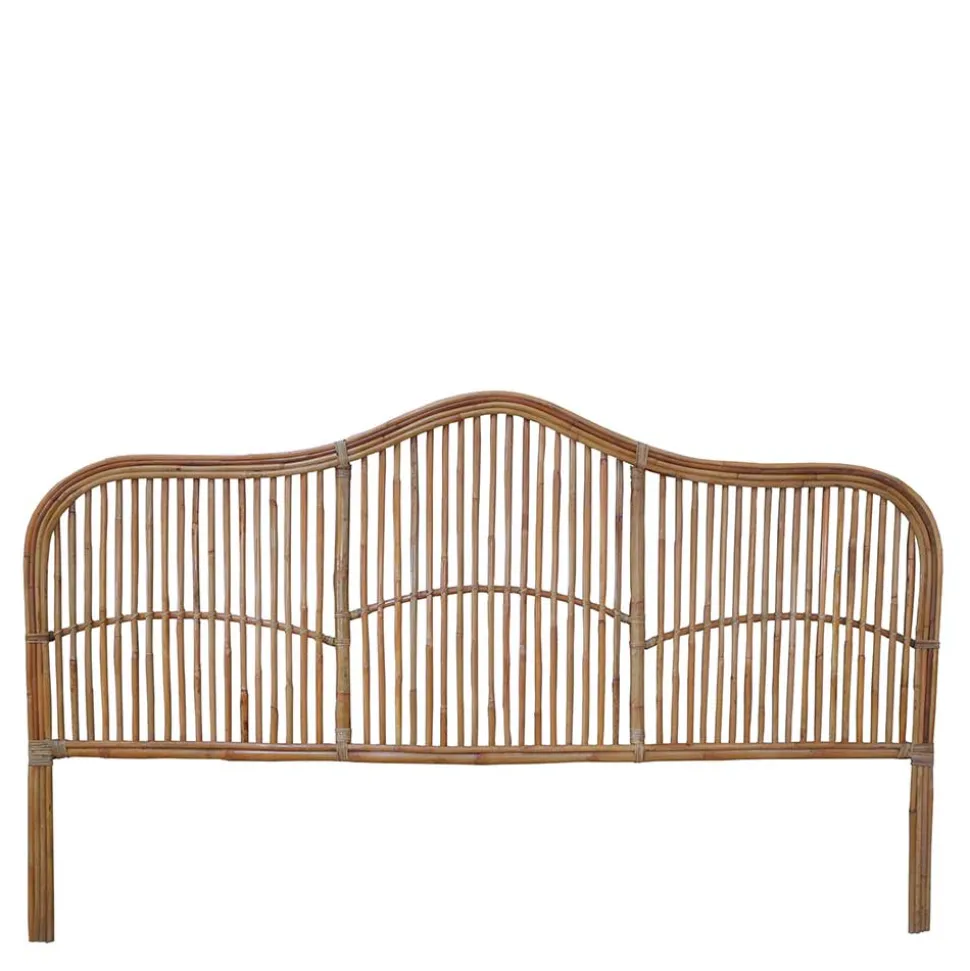 Kopfteil aus Rattan in Natur - Teako