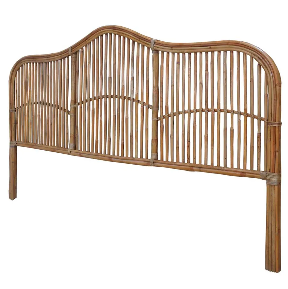 Kopfteil aus Rattan in Natur - Teako