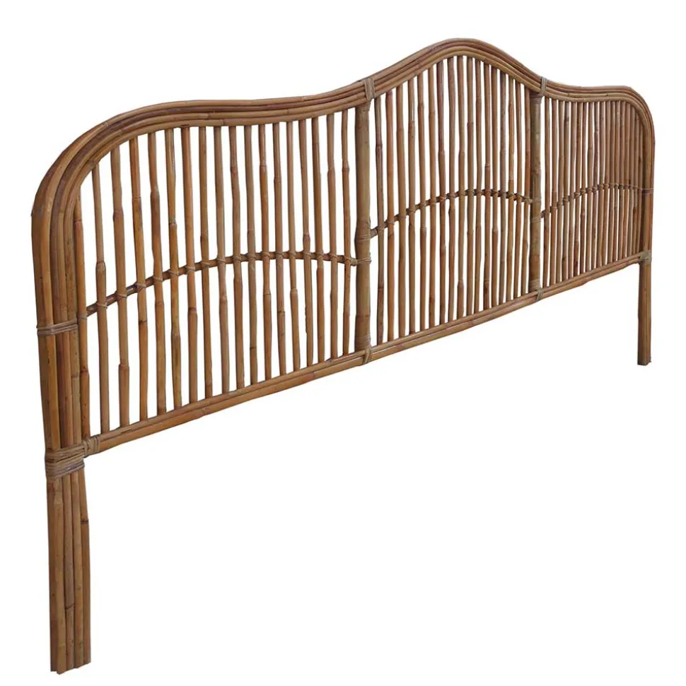 Kopfteil aus Rattan in Natur - Teako