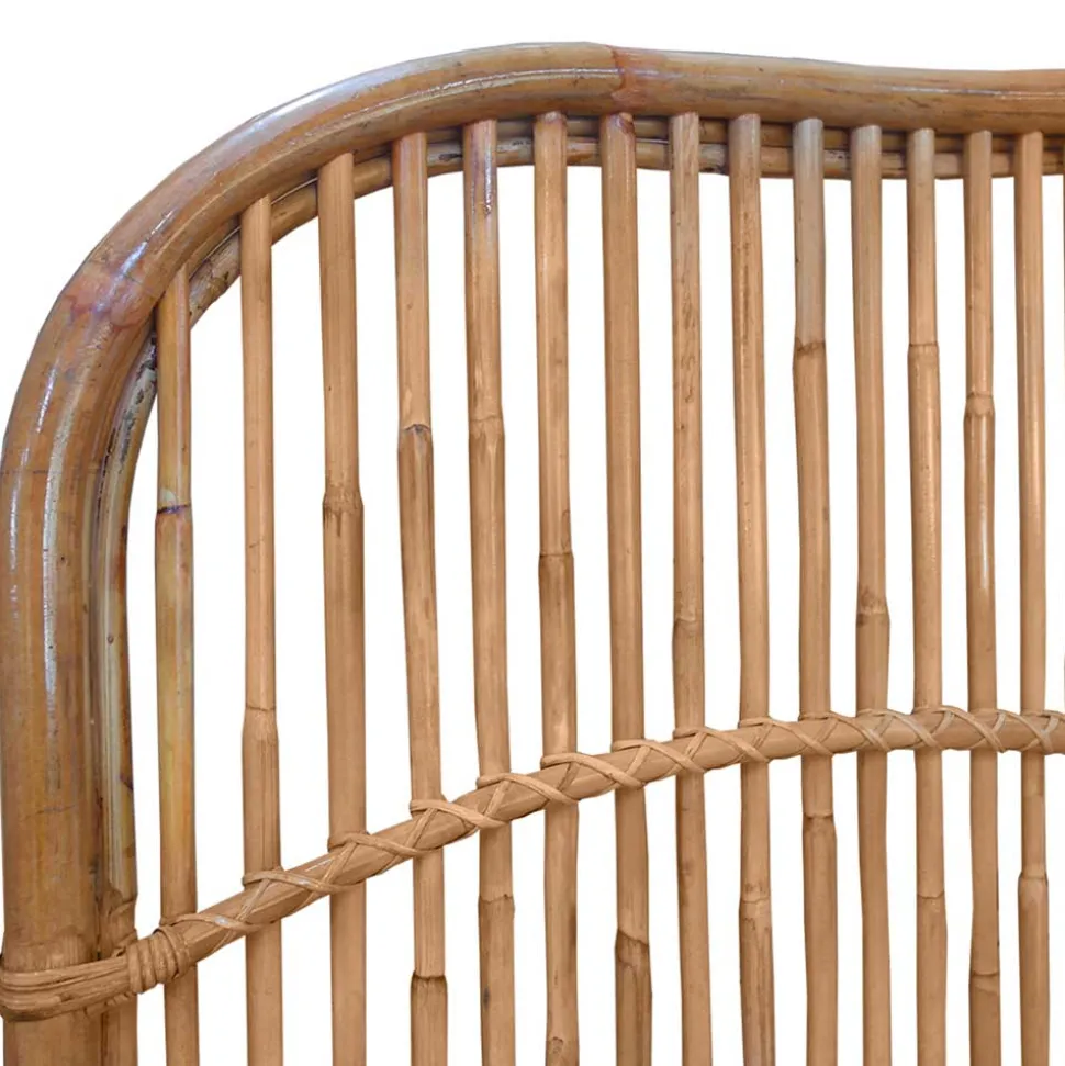 Kopfteil aus Rattan in Natur - Teako