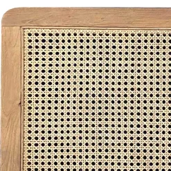 Kopfteil mit Wiener Geflecht und Teakholz Rahmen - Teako