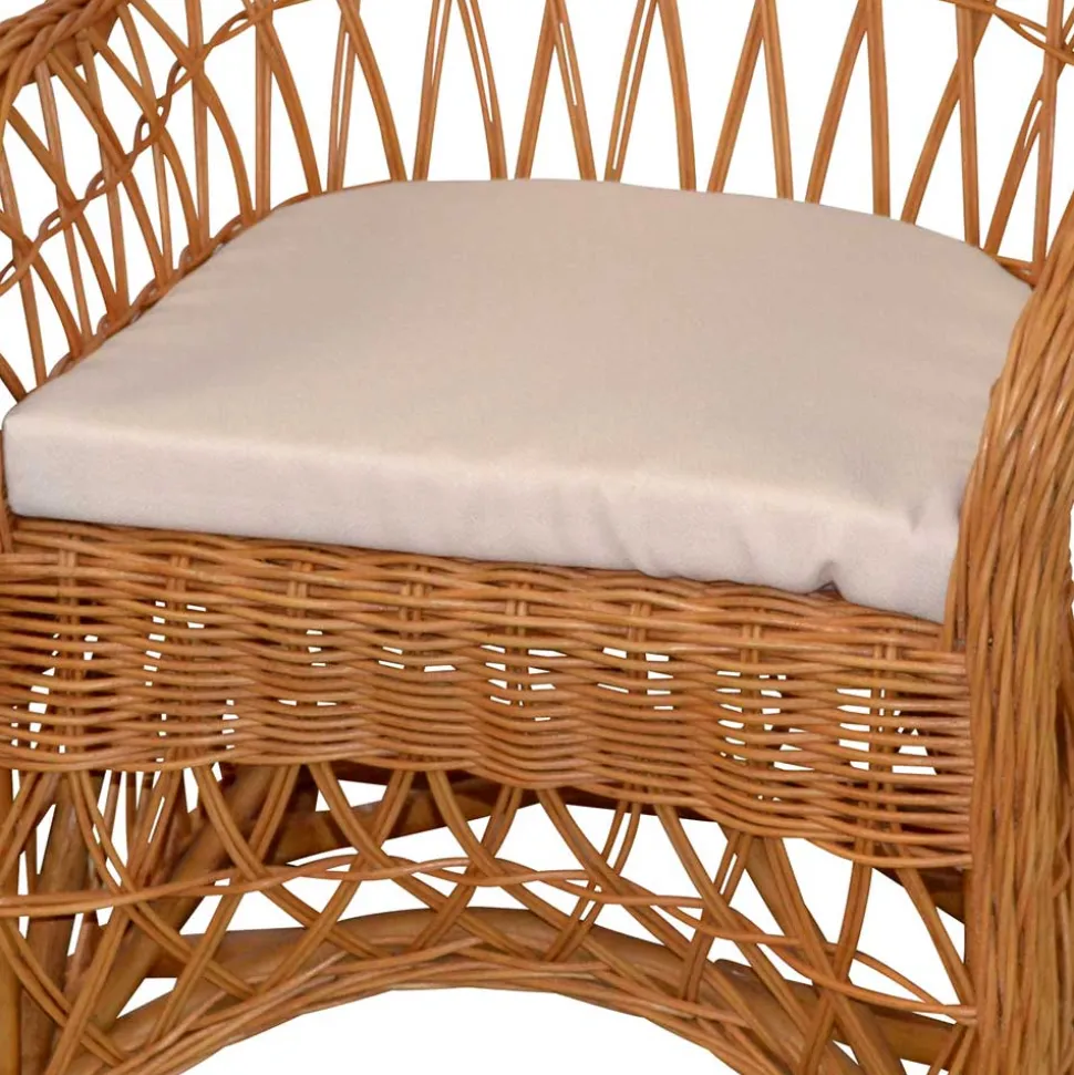 Korbsessel aus Rattan in Honigfarben - Uarte