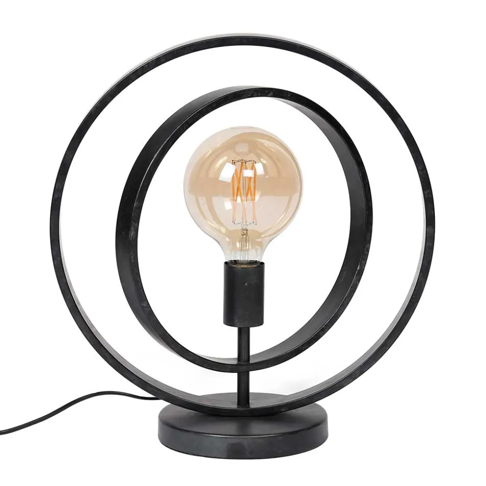 Kreis Design Tischlampe in Dunkelgrau - Canduss