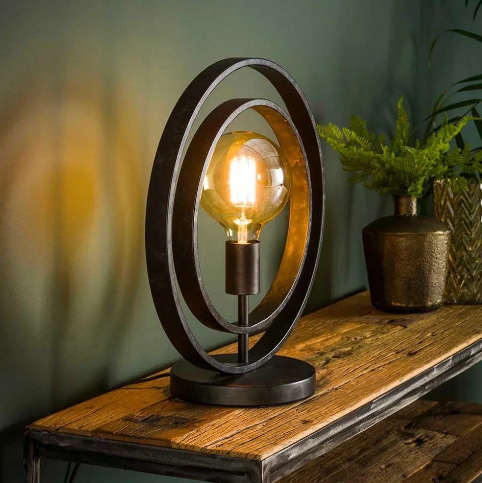 Kreis Design Tischlampe in Dunkelgrau - Canduss