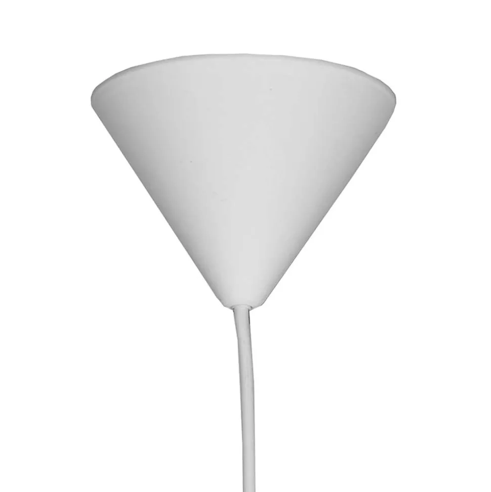 Kugelleuchte aus Flachs Gewebe in Weiß - Peso